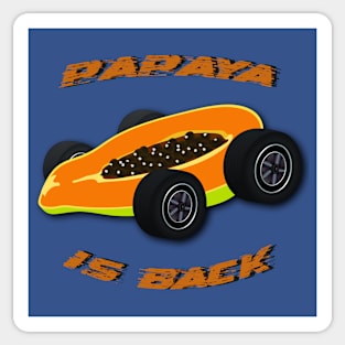 Lando Norris, Oscar Piastri, McLaren Formula 1 One F1 Merch, Papaya Is Back Sticker